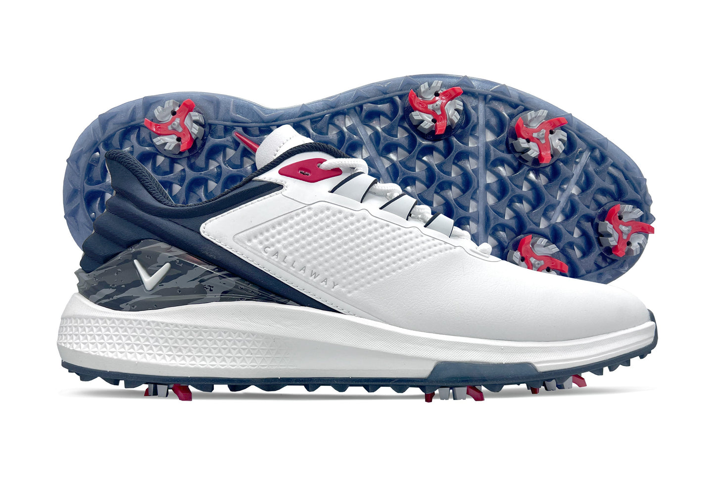 Men's Coronado v4 Golf Shoe - (White / Blue / Red)